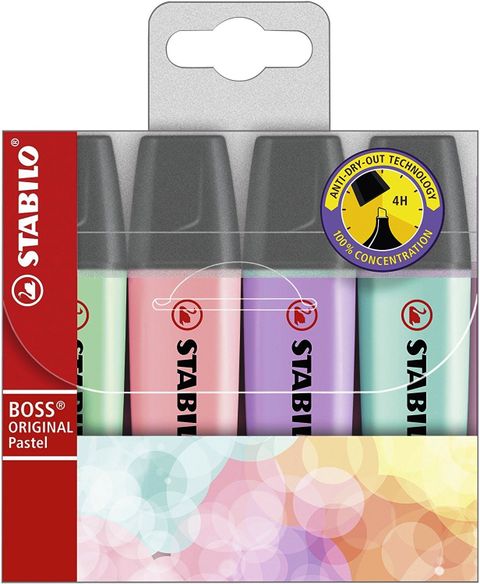Obrázek produktu: STABILO BOSS ORIGINAL Pastel Zvýrazňovač - sada 4 barev