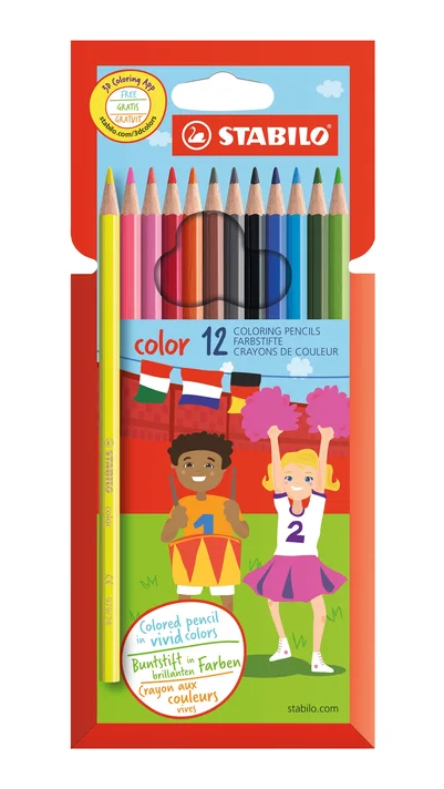 Obrázek produktu: STABILO color Pastelky šestihranné - sada 12 barev vč. neonových