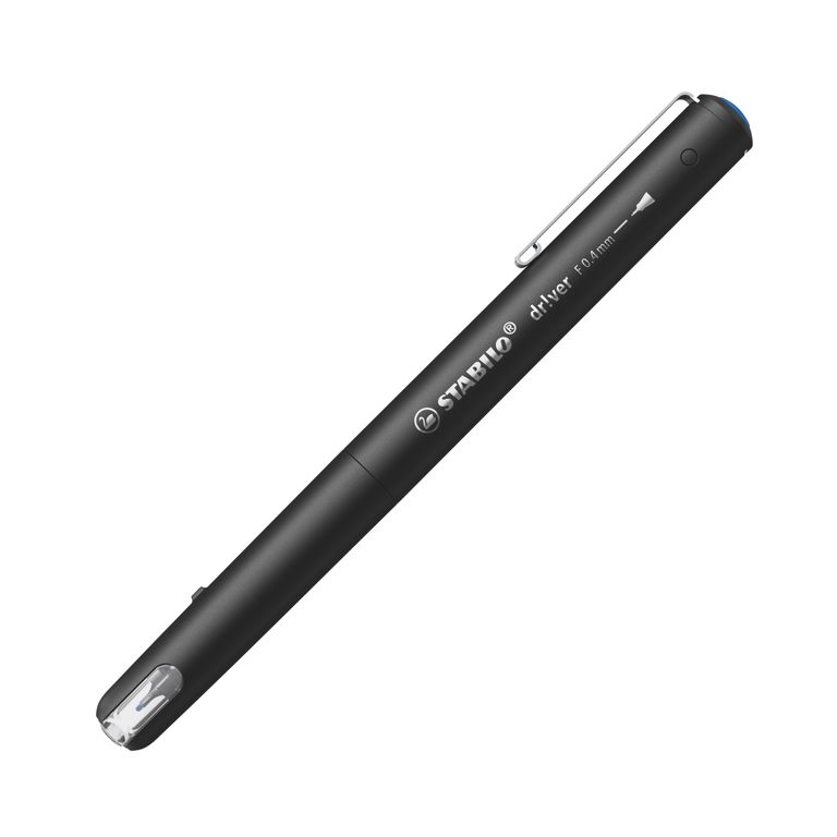 Liner STABILO Dr!ver fine - 0,4 mm, modrý