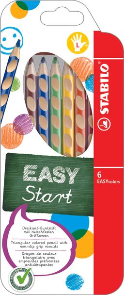 Obrázek produktu: STABILO EASYcolors L Pastelky pro leváky - sada 6 barev