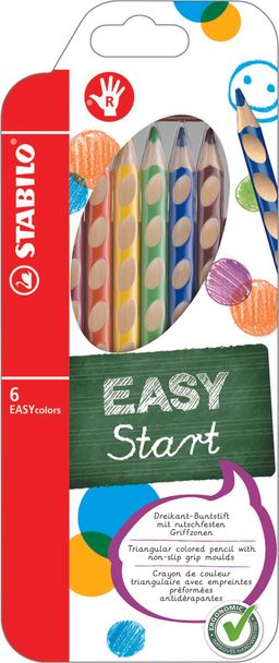 Obrázek produktu: STABILO EASYcolors P Pastelky pro praváky - sada 6 barev