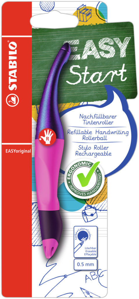 Obrázek produktu: STABILO EASYoriginal Holograph P Roller pro praváky - růžová