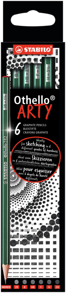 STABILO Othello - ARTY - balenie 6 ks - zmiešaná tvrdosť