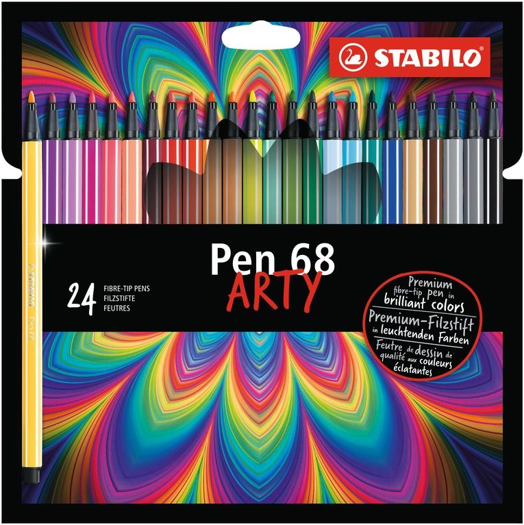 STABILO Pen 68 Fixy ARTY - sada 24 barev