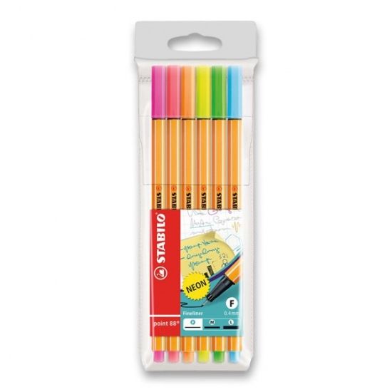 STABILO Fixy NEON 6ks