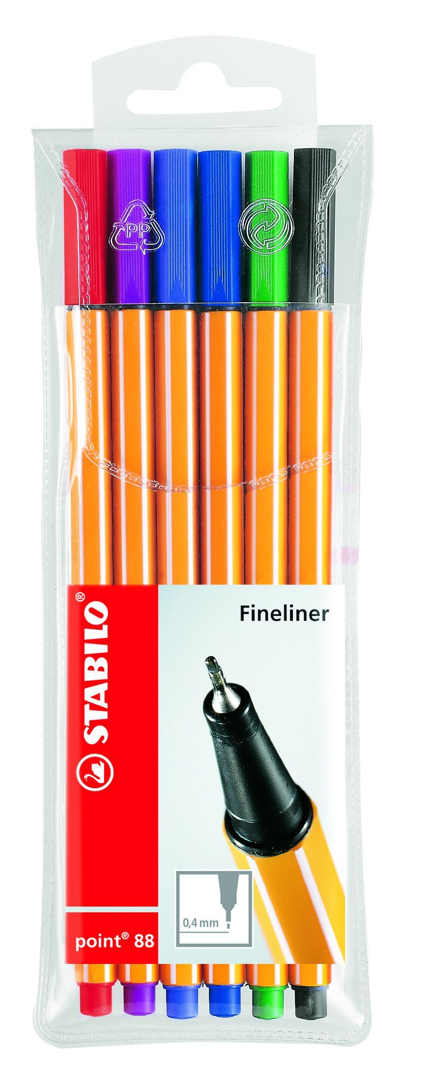 STABILO point 88 Jemný liner - sada 6 barev