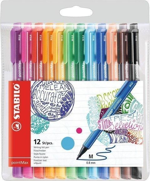 Obrázek produktu: STABILO pointMax Liner - sada 12 barev