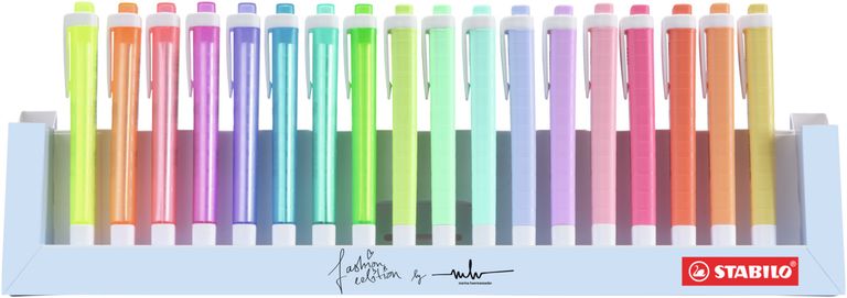 STABILO 275-18-01-5 Swing cool Stolní set zvýrazňovačů 18 ks vč. 8 neonových barev
