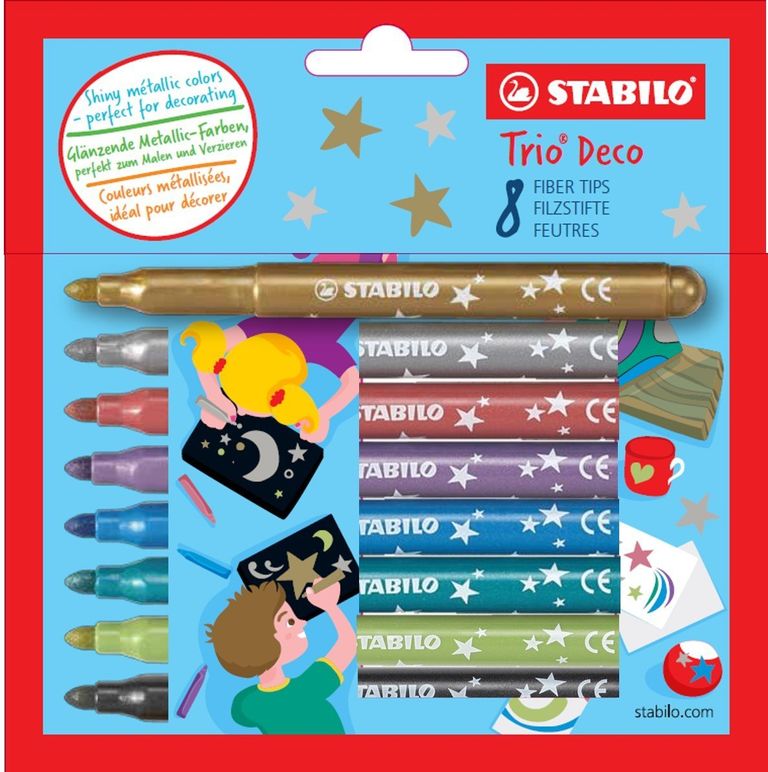 STABILO Trio DECO 8 fixů