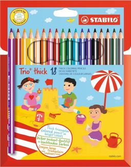 Obrázek produktu: STABILO Trio thick silné trojhranné pastelky - 18 barev