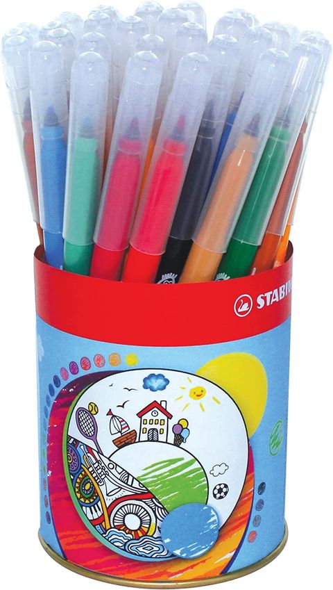 Obrázek produktu: STABILO Trio Vláknový fix - A-Z - 36 ks plechová dóza - 13 různých barev