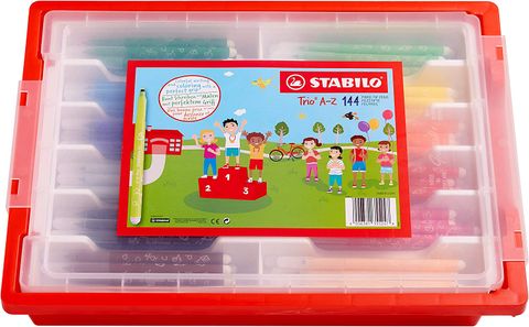 Obrázek produktu: STABILO Trio vláknový fix, A-Z Školní box - 144 ks
