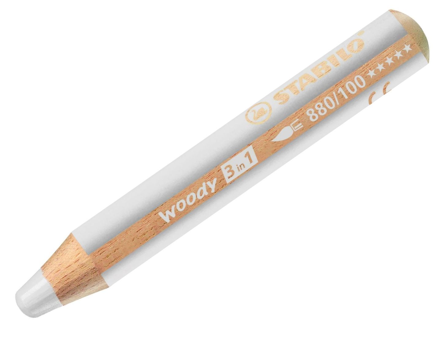 STABILO woody 3 in 1 Multifunkční pastelka - bílá