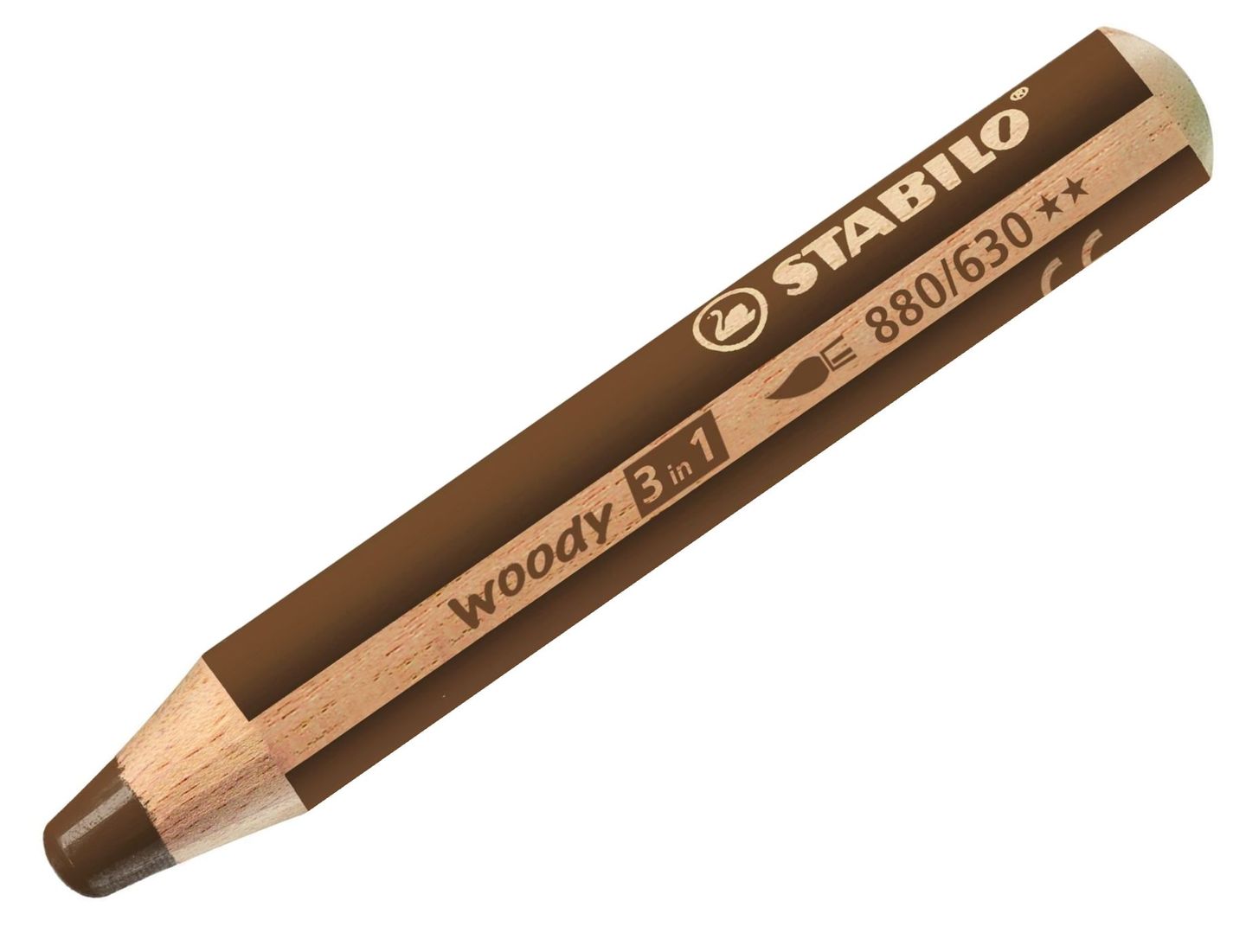 STABILO woody 3 in 1 Multifunkční pastelka - hnědá