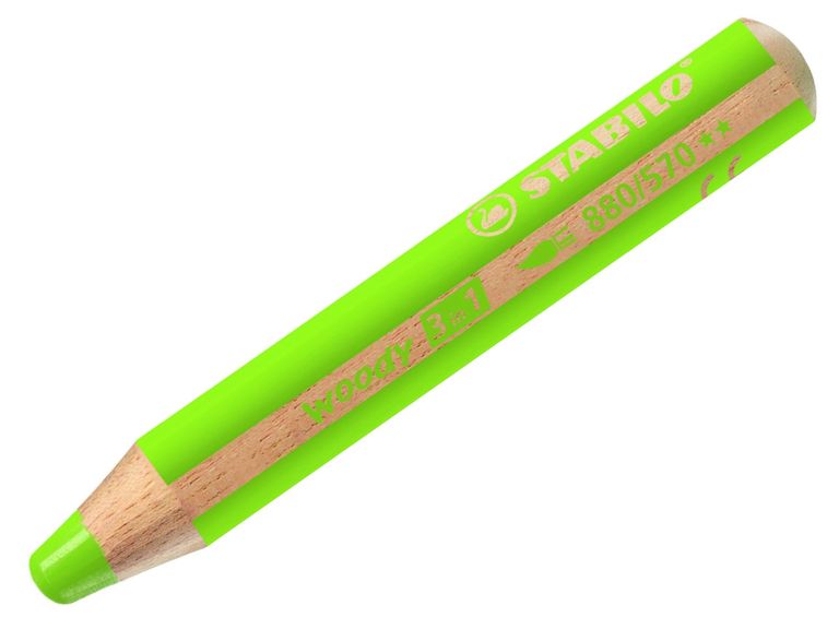Pastelka Stabilo Woody 3 in 1 světle zelená