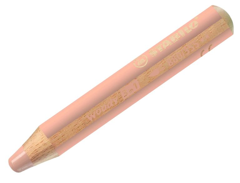 Pastelka Stabilo Woody 3 in 1 světle růžová