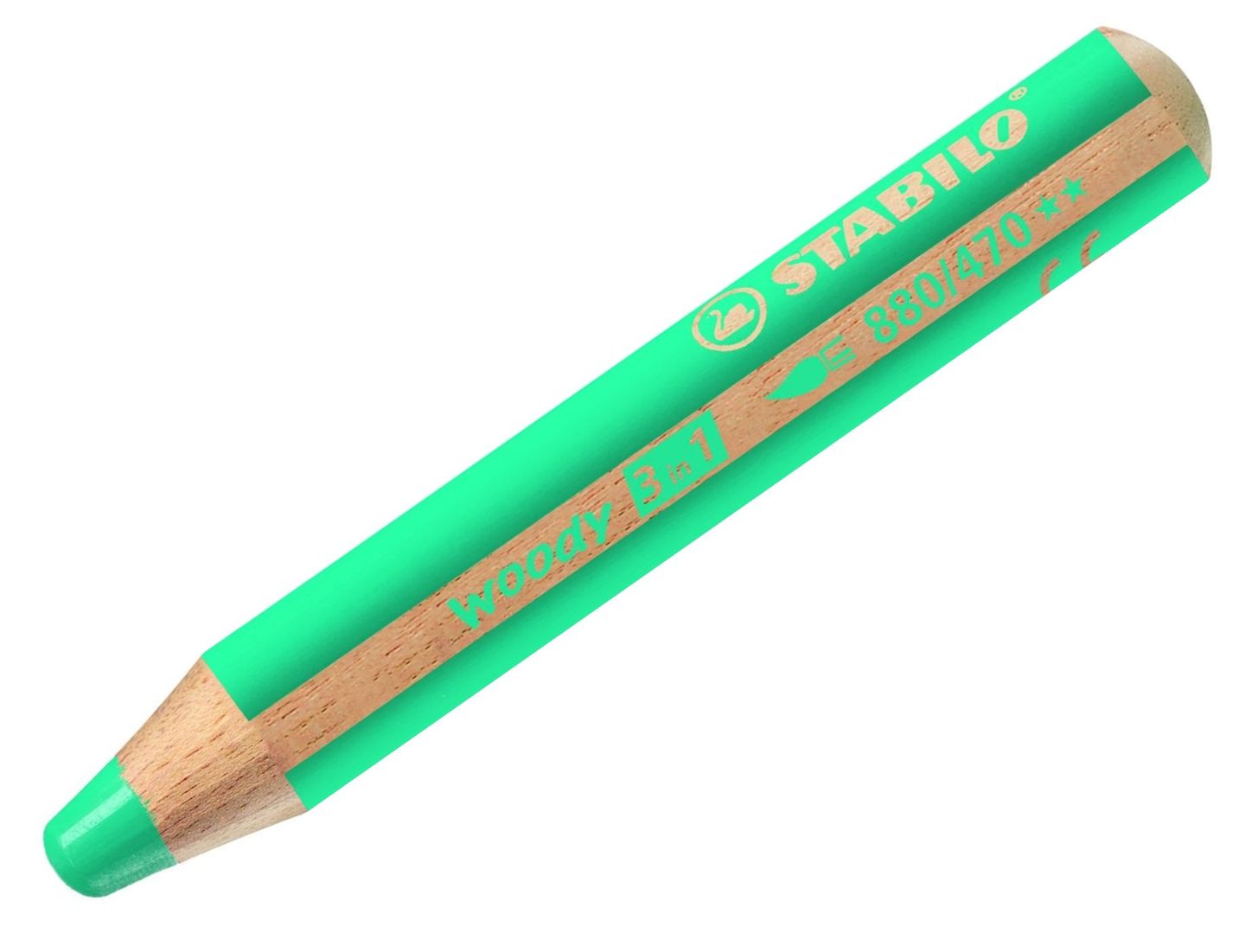 STABILO woody 3 in 1 Multifunkční pastelka - tyrkysová