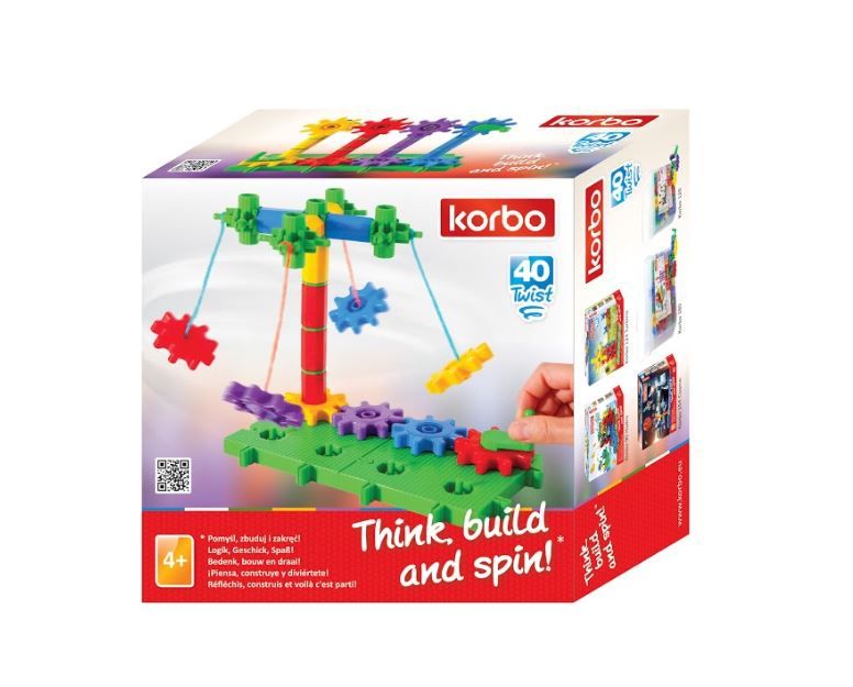 Stavebnice Korbo Twist 40 dílků