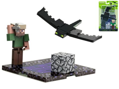Obrázek produktu: Stavebnice Magnet World lovec 5 cm s drakem a doplňky