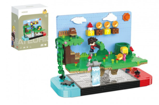 Stavebnice mini KOCO Videohra plast 1045ks v krabičce 14x18x8cm