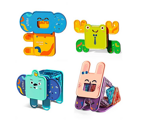 Obrázek produktu: Stavebnice MiniTechnic ZOO - magnetická zvířátka 36 dílků