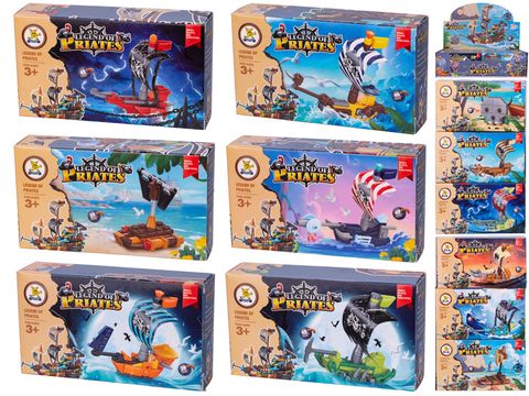 Obrázek produktu: Stavebnice piráti 28-51 ks v krabičce, mix druhů