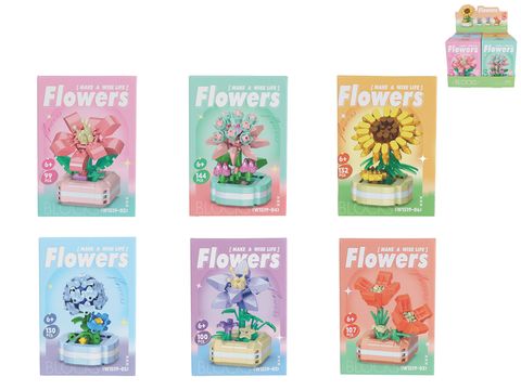 Obrázek produktu: Stavebnice rostlina v květináči 99-144 ks, mix druhů