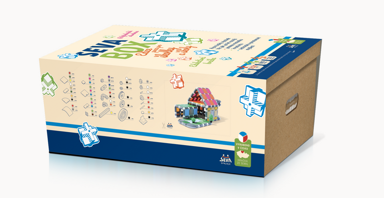 Stavebnice SEVA - box, 2 521 dílů