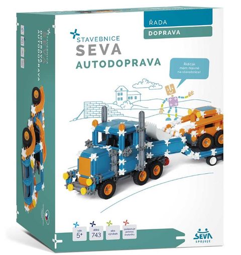Obrázek produktu: Stavebnice SEVA DOPRAVA - Autodoprava plast 743 dílků