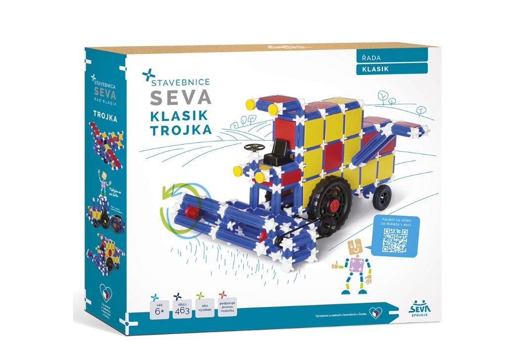 Stavebnice SEVA KLASIK Trojka 464 ks