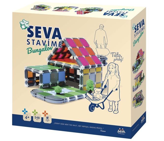Stavebnice Seva Stavíme Bungalov, 548 dílků