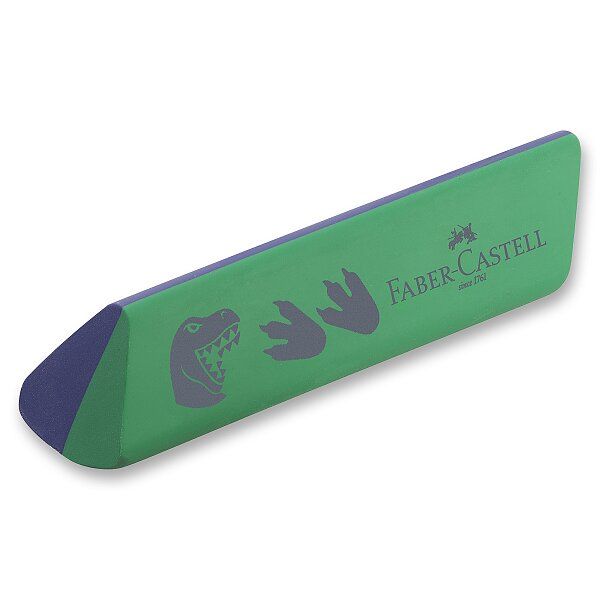 Stěrací pryž Faber-Castell - Dinosaurus - modrozelená