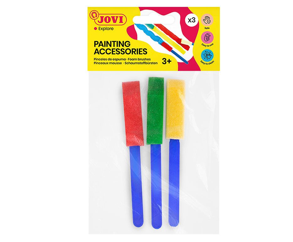 Štětce Jovi - pěnové malé - 3 kusy