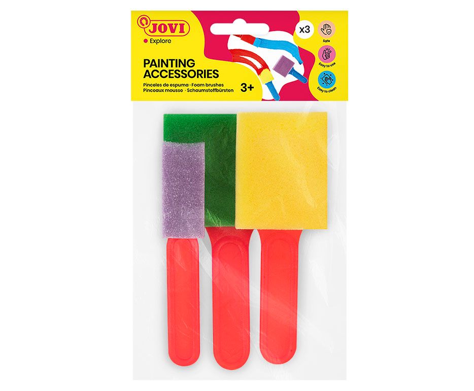 Štětce Jovi - pěnové velké - 3 kusy