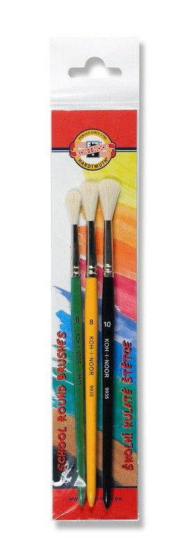 Obrázek produktu: Štětce Koh-i-noor - kulaté, sada ( 6, 8, 10 )