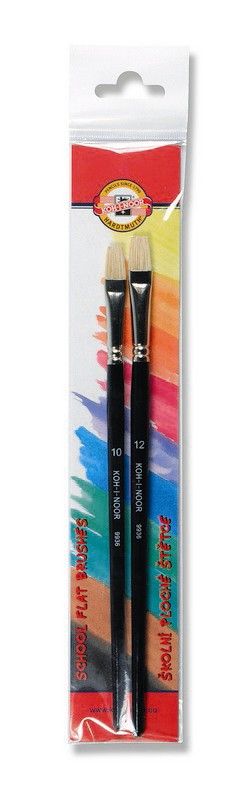 Štětce Koh-i-noor - ploché, sada ( 10, 12 )