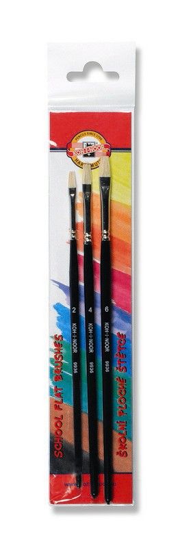 Štětce Koh-i-noor - ploché, sada ( 2, 4, 6 )