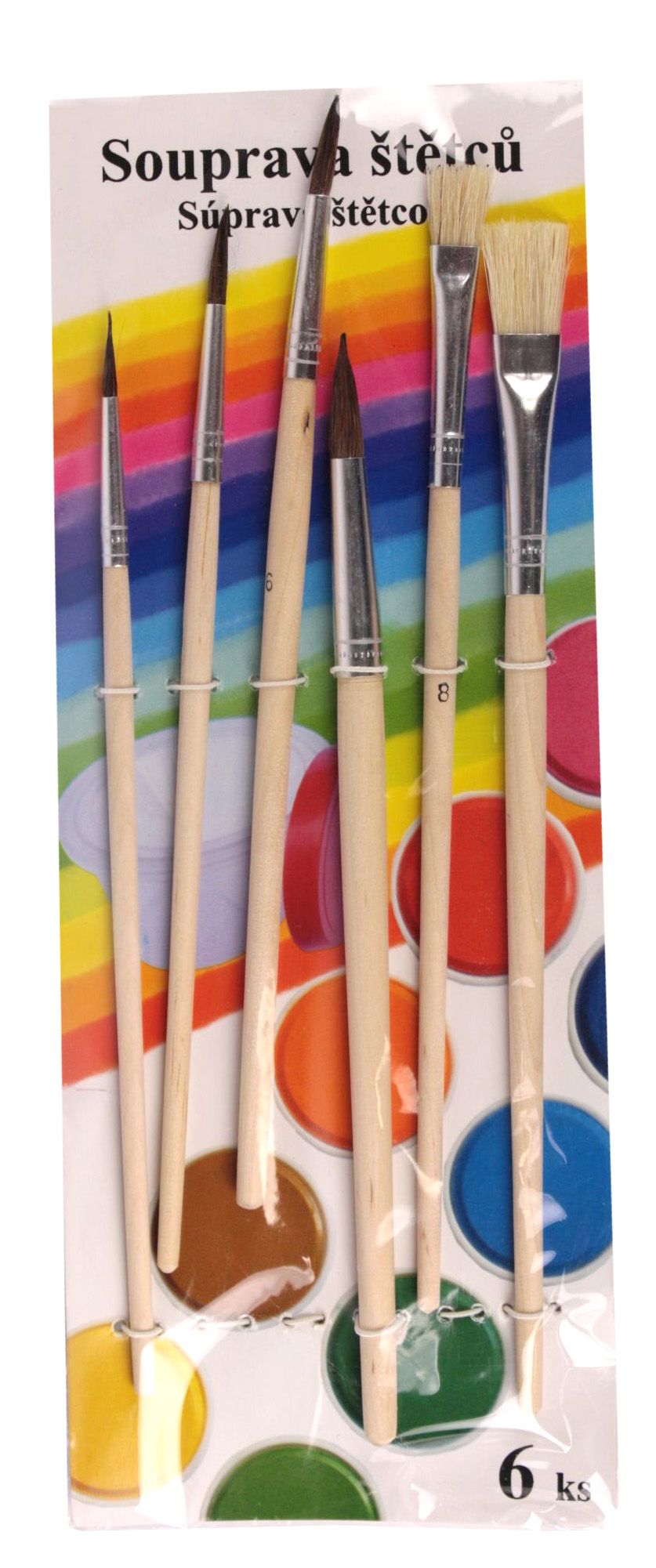 Štětce - mix kulatý 2,4,6,10, plochý 8,12