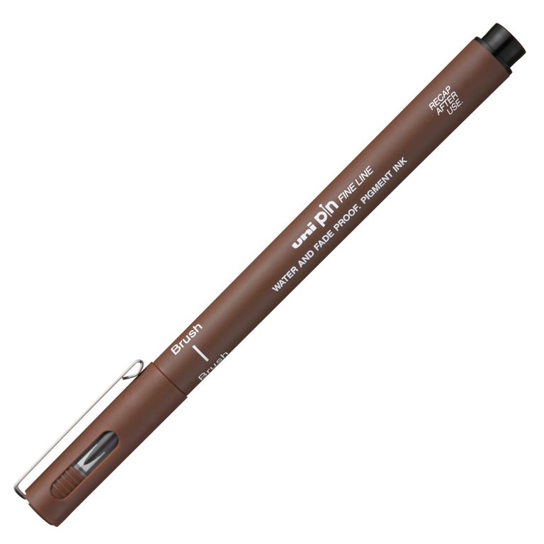 Liner UNI PINBR-200 liner štětcový sépie UNI