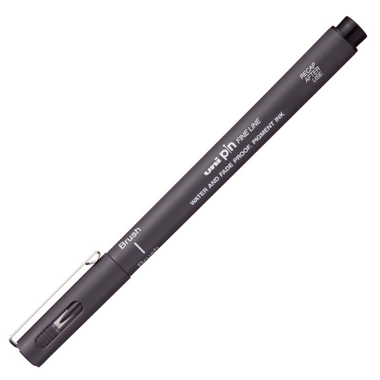 Liner UNI PINBR-200 liner štětcový tmavě šedý UNI