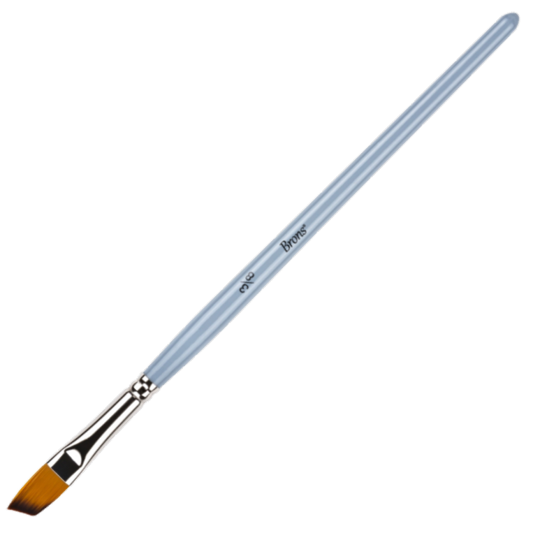 štětec BR Art syntetický plochý seříznutý 3/8 - 10 mm