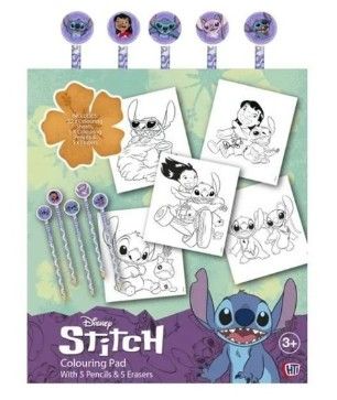 Lilo a Stitch omalovánky s pastelkami