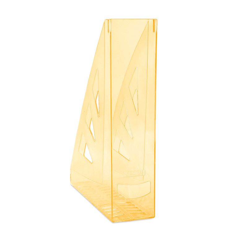 Stojan na časopisy A4 PS transparentní - oranžový