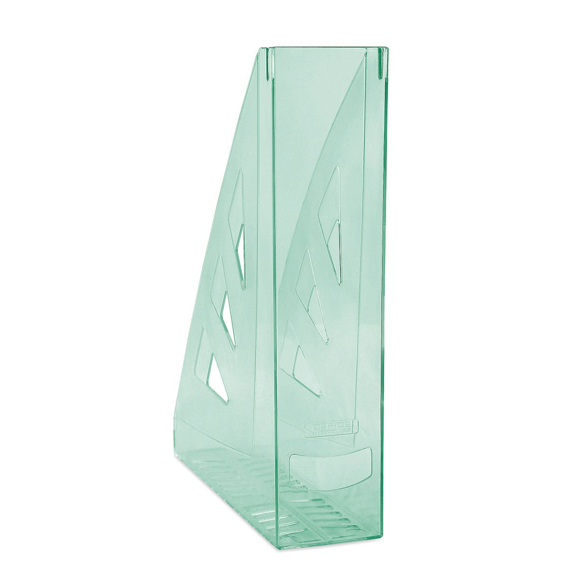 Stojan na časopisy A4 PS transparentní - zelený