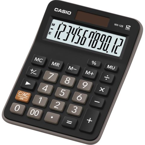 Obrázek produktu: Stolní kalkulačka Casio MX 12B BK - černá