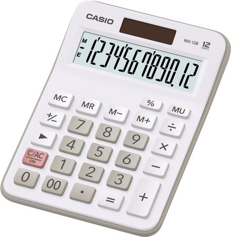 Obrázek produktu: Stolní kalkulačka Casio MX 12B WE - bílá