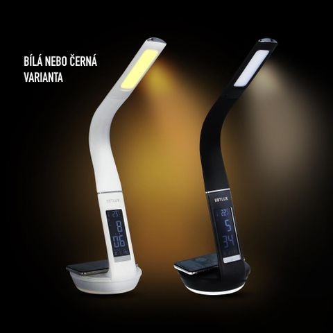 Obrázek produktu: Stolní LED lampa RETLUX RTL 203 Qi 6W - bílá
