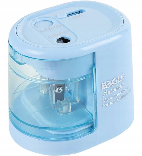 Obrázek produktu: Stolní ořezávátko Eagle elektrické USB na 2 tužky - sv. modré