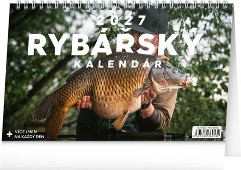 Obrázek produktu: Stolní Rybářský kalendář 2027, 23,1 × 14,5 cm