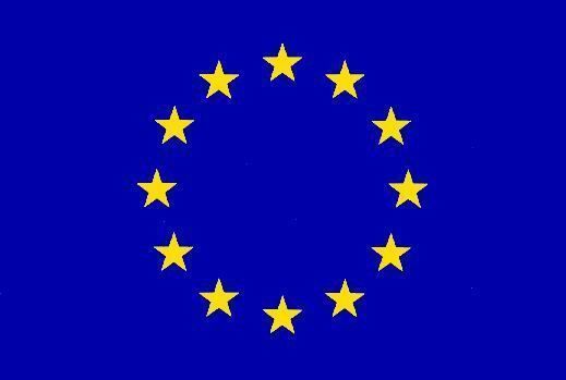 Stolní vlaječka EU - praporek s návlekem
